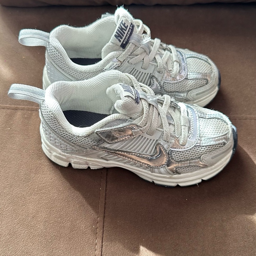 Nike Metallic Silver Athletic Shoes